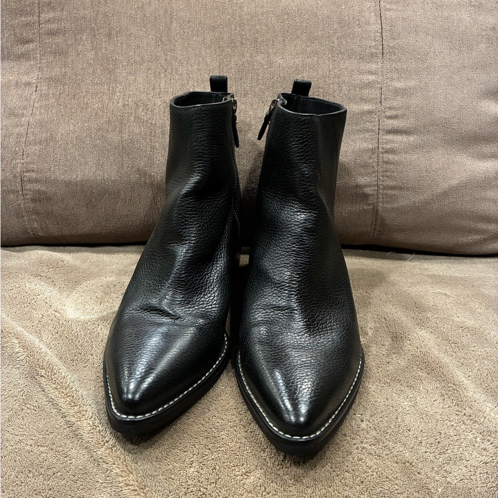 Cole Haan Black Nubuck Reilly Short Boots